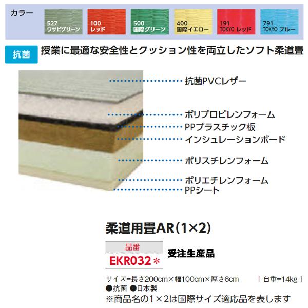 エバニュー(EVERNEW) 柔道用畳AR(1×2) 受注生産品 (メーカー直送) 19