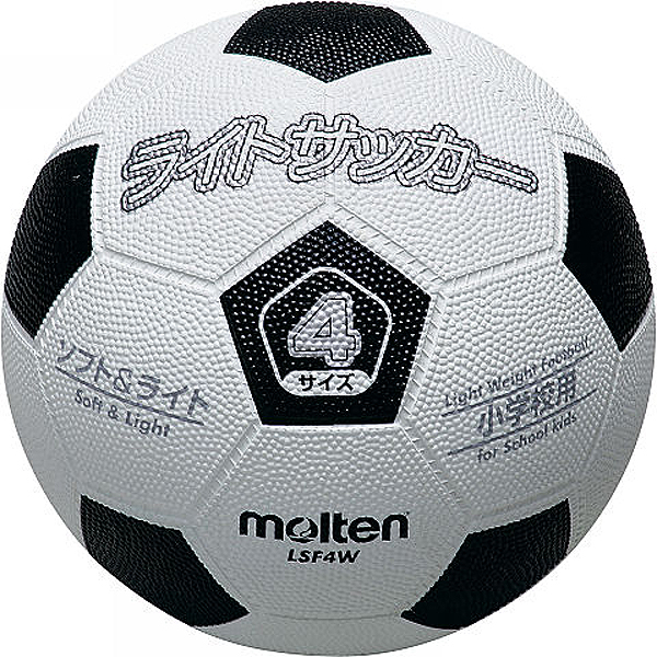 モルテン(MOLTEN) 軽量4号 ライトサッカー 白×黒 15%OFF | スポーツ